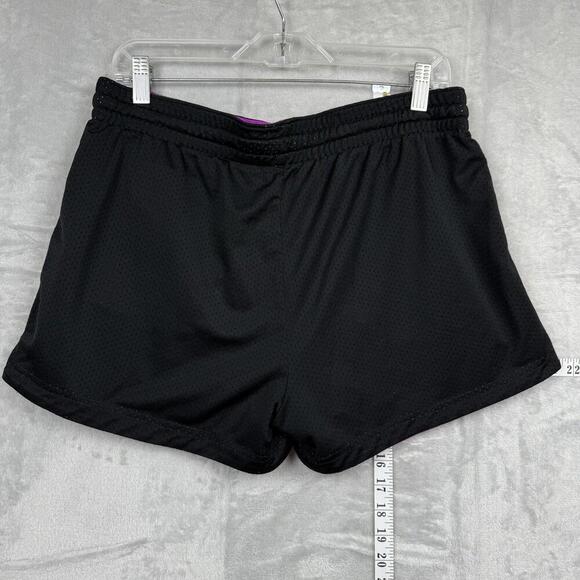 Nike Athletic Dept Reversible Mesh Shorts Purple Black Size M VTG Wmns Inseam 3” - Picture 3 of 9
